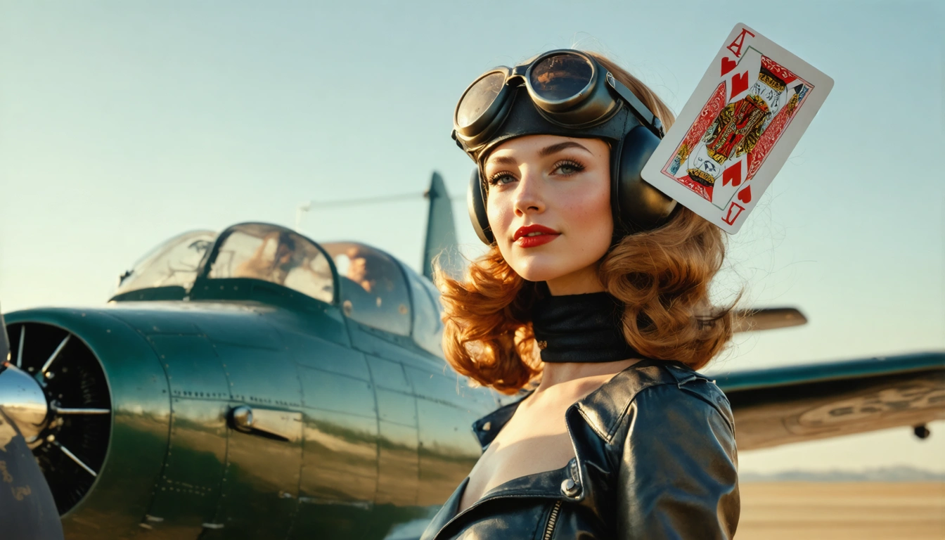 aviator Pin Up